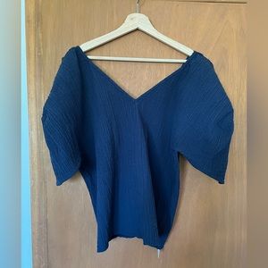 Mara Hoffman Fia top navy medium